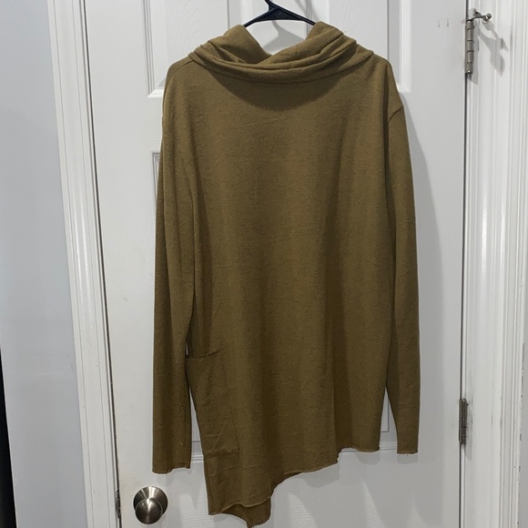 Mans Life Shawl Collar Asymmetrical Sweater (Size: XXL/2XL) - Picture 2 of 3